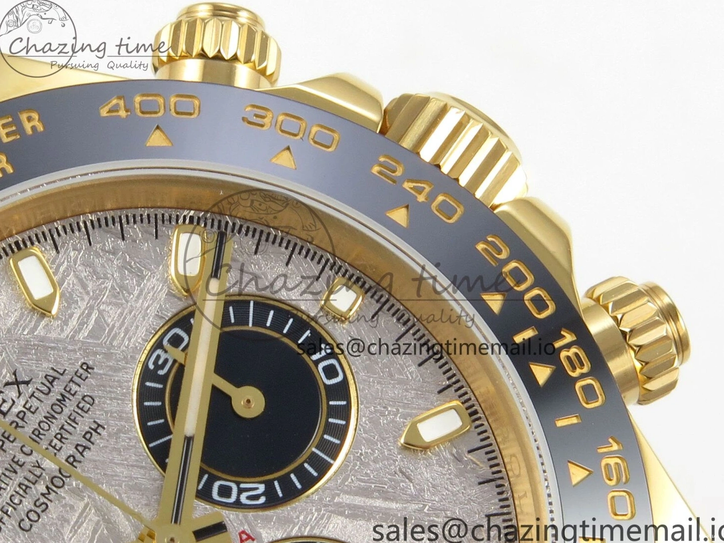 MiroTime 0502 Daytona 116508 YG 3CF 1:1 Best Edition Black Bezel Meteorite Dial on Oysterflex Strap SH4130 V2(Mod Version) Effortless 119